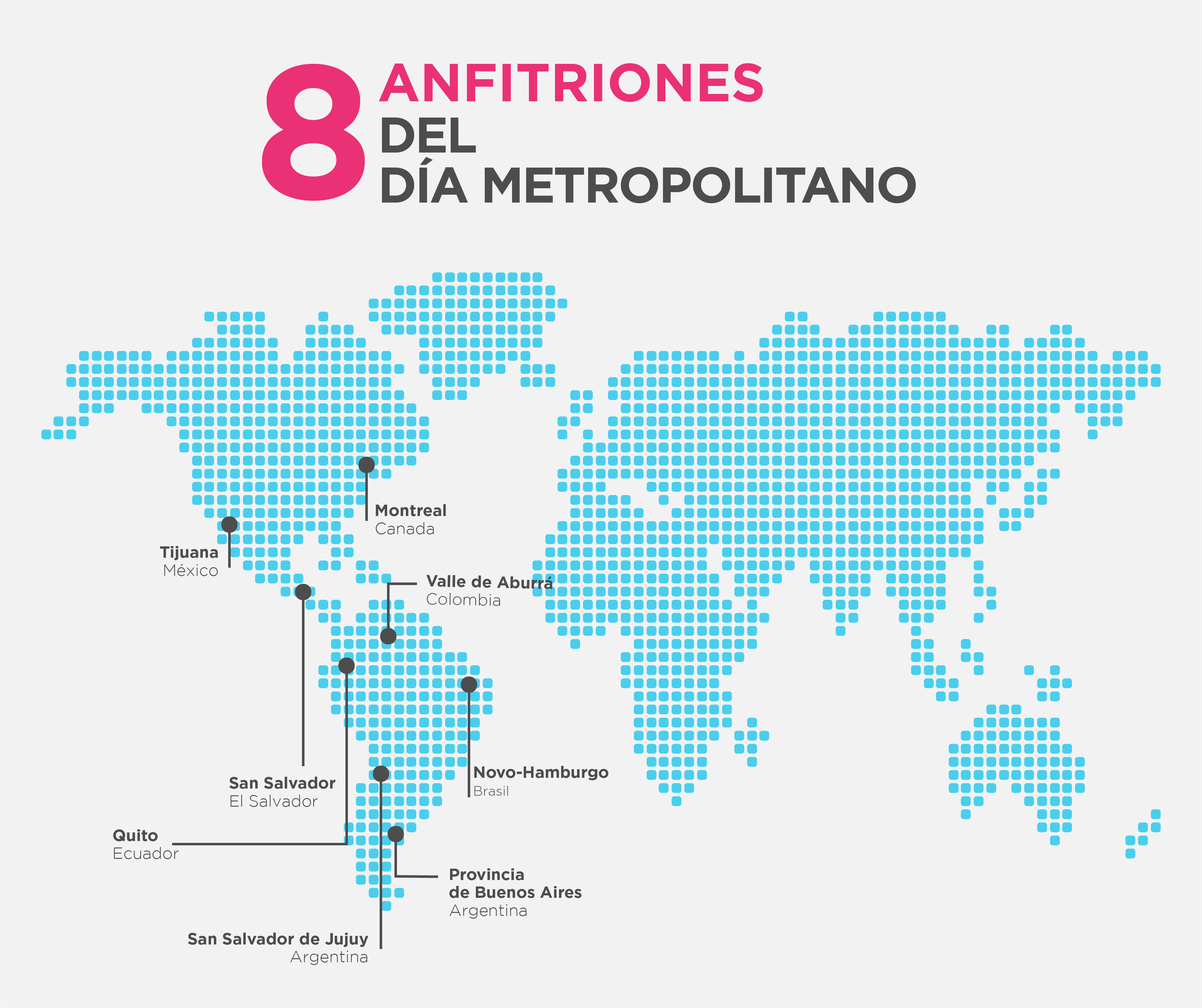 Los 8 países anfitriones del Día Metropolitano 2018