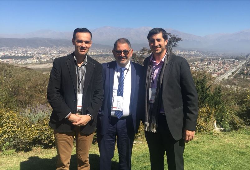 Gabriel Lanfranchi (CIPPEC), junto al intendente de San Salvador de Jujuy, Raúl “Chuli” Jorge, y el secretario de Planificación, Desarrollo y Modernización, Luciano Córdoba. 