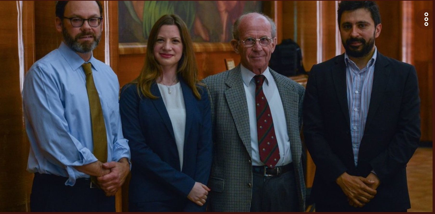 Foto de Ramiro Albrieu y Jorde Mandelbaum (CIPPEC) junto a autoridades del G20 e investigadores del Pew Research Center