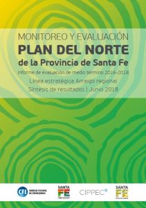 Flyer Monitoreo y Evaluación Plan del Norte de la Provincia de Santa Fe