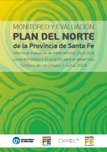 Flyer Monitoreo y Evalución - Plan del Norte de la Provincia de Santa Fe