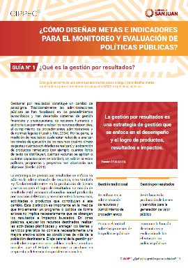 Guía explicativa sobre Qué es la gestión por resultados