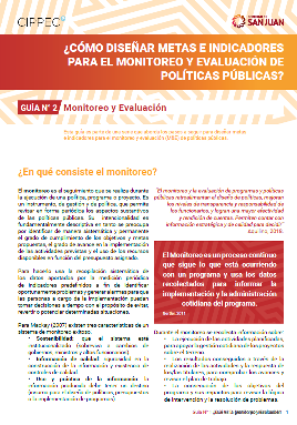 Guía explicativo sobre Monitoreo y Evaluación