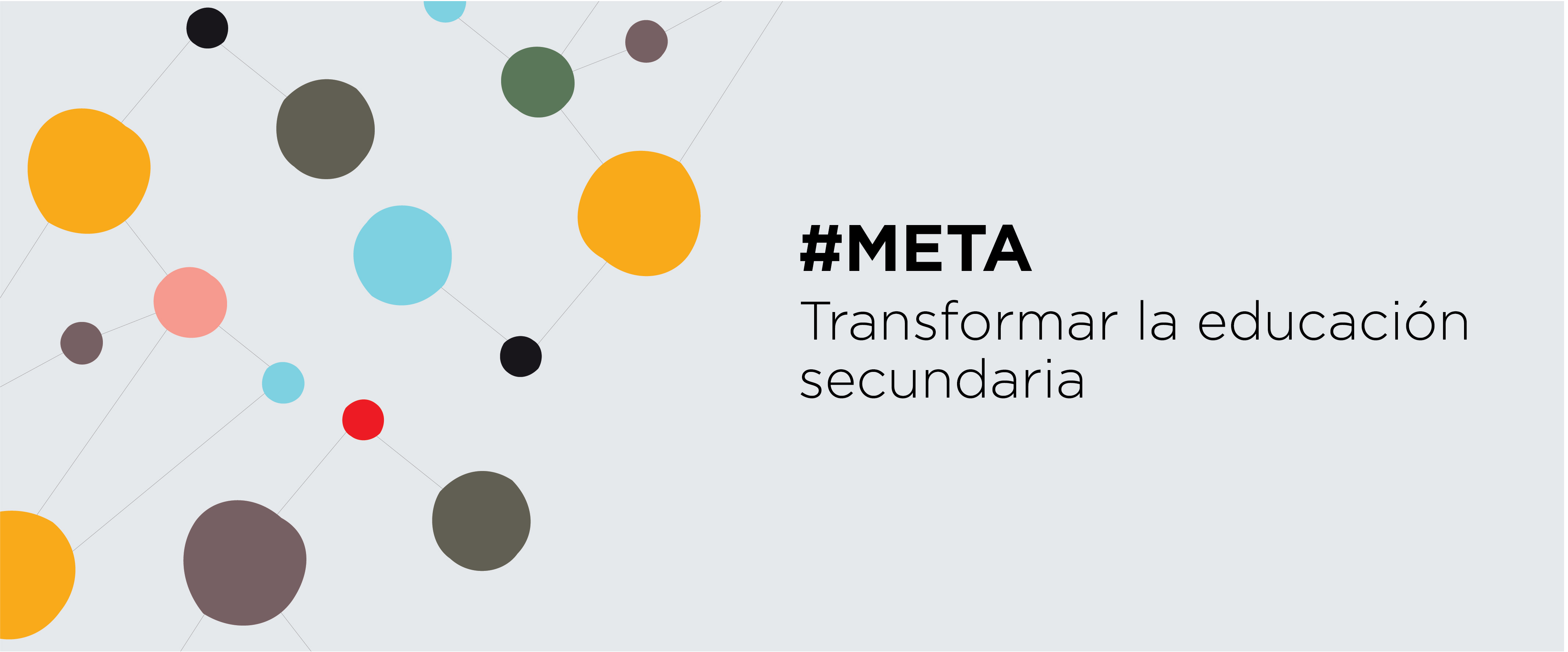 Flyer proyecto "Meta: transformar la educación secundaria" de CIPPEC