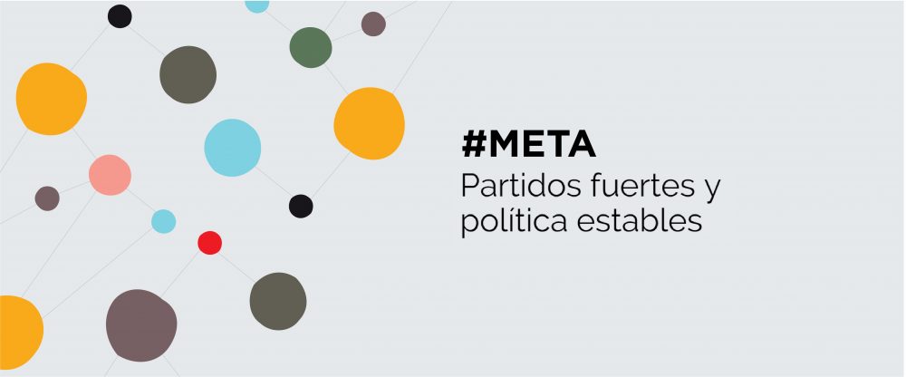 Flyer Meta Partidos fuertes y políticas estables de CIPPEC