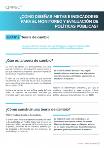 Guía n° 3: explicación sobre la Teoría de cambio