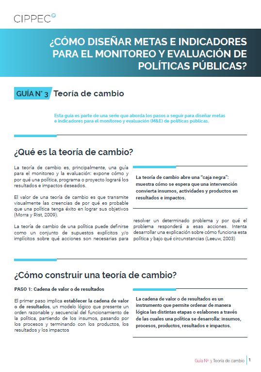 ¿Cómo diseñar metas e indicadores para el monitoreo y evaluación de ...