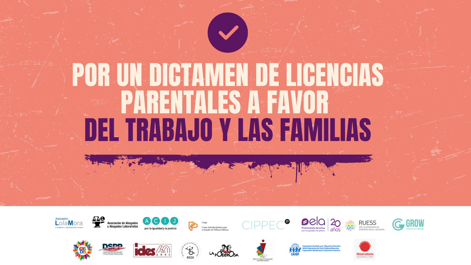 Por un dictamen de licencias parentales a favor del trabajo y las familias